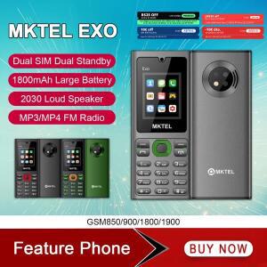 MKTEL EXO 기능 전화 수석 휴대 듀얼 SIM 스탠바이 1.77 