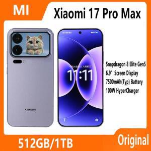 샤오미 17 프로 맥스 스마트폰 스냅드래곤 8 엘리트 Gen5 7500mAh 배터리 100W 하이퍼 차지 6.9인치 디스플