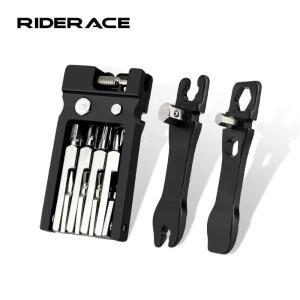 RIDERACE 자전거 헥스 스포크 렌치 접이식 다기능 수리 도구 키트 MTB 체인 커터 마운틴 로드 사이클 드라