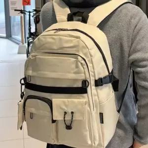 남녀공용 데일리 백팩 학생 가방 여행용 수납 배낭 편한 책가방 노트북백팩 학교백팩