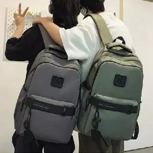 데일리 대학생 백팩 남자 여자 캐주얼 여행 가방 신학기 등교용 수납 배낭 캐주얼가방