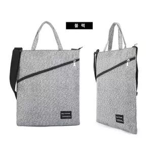블랙- 에코백 보조 가방 데일리 케쥬얼 크로스
