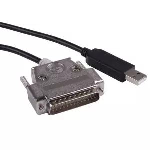 샤프 X68K X68000 PC 통신 프로그래밍 케이블용 USB-DB25 RS232 직렬 어댑터 컨버터 널 모뎀