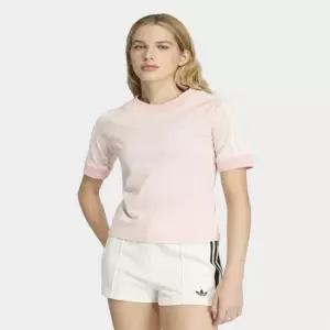아디다스 KD4317 칼리 니트 크로셰 디테일 티셔츠 - 샌디핑크 6298190