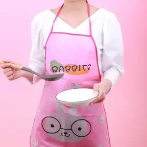 [룽스_66]방수 앞치마 홈카페 투명앞치마 미술앞치마