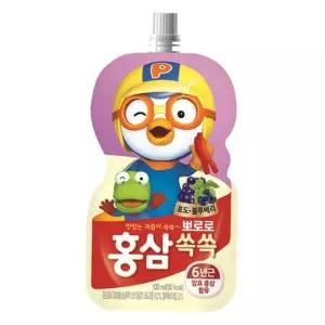 쏙쏙 뽀로로 홍삼 포도 100ml x 20개입