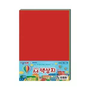 [룽스_66]종이나라 A4 양면색상지 색종이 10색 100매