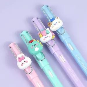 [룽스_66]쪼꼬미 피규어 만년연필 HB 무한펜 세트