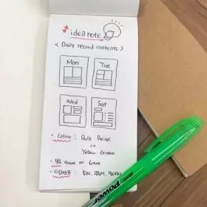 [룽스_66]크라프트 메모장 작은수첩 수첩 무선