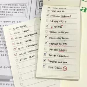 [룽스_66]메모장 할일체크리스트 수첩 투두리스트