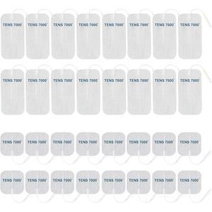 TENS 7000 공식 유닛 교체 패드, 32팩, 16-2인치 X 2인치, 4인치 전극 대부분의 기계 팩과 호환됨