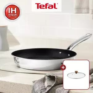 [테팔] 인덕션 티타늄1X 스텐 심플리쉐프 프라이팬/웍 2~4종세트(+우드뚜껑24or28cm)