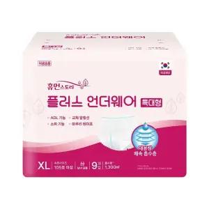 휴먼스토리 플러스 언더웨어 특대형 72매 어른 노인 요실금 환자 성인용 기저귀