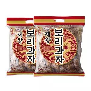 제왕 보리과자 x2봉 / 곡물 구운 어르신 대용량 과자