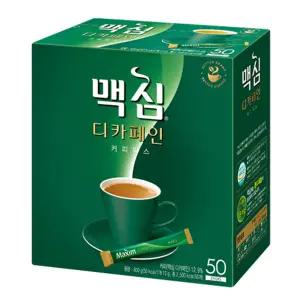 동서 맥심 디카페인 커피믹스 50T