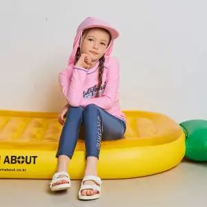 아이스샌드 주니어 아동 래쉬가드 플랩캡 초등학생 중학생 수영복 세트 BR-30103