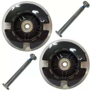 LED 발광 킥보드 불바퀴 100mm 2p + 볼트너트 2p 보조바퀴 키즈바이크 킥보드 씽