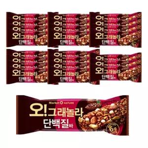 마켓오네이처 오 그래놀라 단백질바, 40g, 12입, 2개