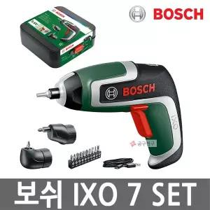 [보쉬] IXO 7 충전 스크류 드라이버 세트 3.6V 2.0Ah 비트 10개 어댑터 2개