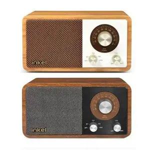 [인켈] ANALOGUE 무선충전 블루투스 스피커 고속 충전 BT5.0 캠핑 여행 고음질 레트로