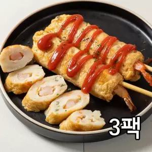 40년 전통 국제시장 통새우 쌀어묵바 3팩(6개)