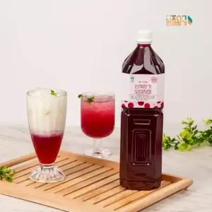 인제향기 생 오미자청 100 원액 발효진액 액기스 엑기스 1.5L 대용량 업소 카페용 농장직송 수제 전통방식