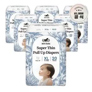 [비니베베]슈퍼씬 기저귀 팬티형 XL 6팩