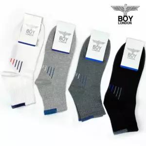 보이런던 남성 오선포인트 단목양말 7켤레