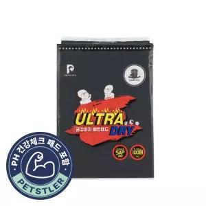 금강아지 헬스케어 울트라드라이 104매 고흡수 두꺼운 배변패드 대형 건강 체크패드 포함