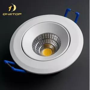LED 다운라이트 COB 회전형 65mm(2.5인치) 매입등 매립등 8W 할로겐 일체형 MR16 플리커프리