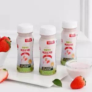 햇풀먹인 목초 마시는 요거트 100% 국내산 딸기 과일 듬뿍 락토프리 무유당 요플레 120ml