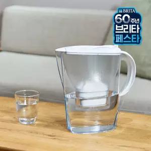 [시크릿코드] 브리타 정수기 마렐라 2.4L 화이트+기본필터 1입
