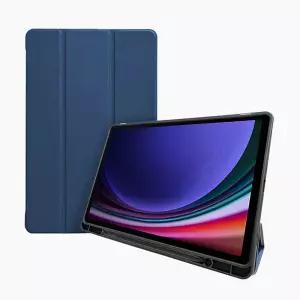 갤럭시탭S10 S9 호환 케이스 FE SM-X520 X526N 터치펜 수납 스탠드 블랙 네이비