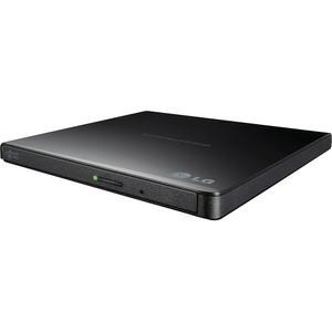 LG GP65NB60 8X USB 2.0 슈퍼 멀티 울트라 슬림 휴대용 DVD 라이터 드라이브 + /-RW 외장 드라이브(M-DISC 지원) - 블랙