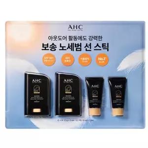 AHC 마스터즈 선스틱 22g x 2개 + 선크림 10g x 2개 대용량 세트