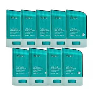 AHC 내추럴 퍼펙션 더블 쉴드 선스틱 22g (SPF 50+) 초록색 9개