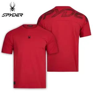 [스파이더]듀오테크 남성 빅 레터 로고 티셔츠 SPKMCNRS203M-RED