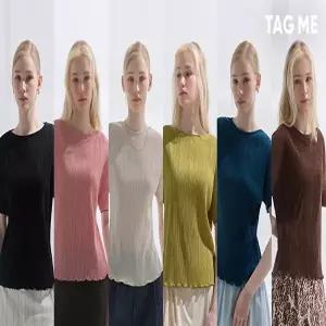 26SS 태그미 플리츠 티블라우스 6종
