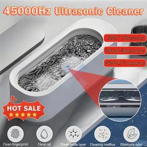 초음파 청소 기계 45000Hz 고주파 진동 USB 충전 배터리 360 ° 안경용 반지 휴대용 클리너