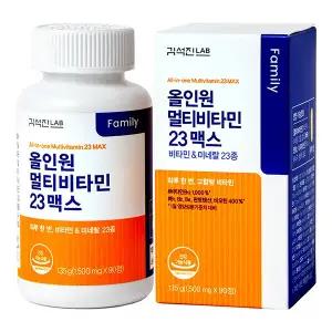 [유통기한 임박] 김석진LAB 올인원 멀티비타민23 맥스 3개월분, 1개