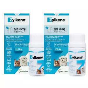질켄 75mg x2개 강아지 고양이 스트레스 안정제 분리불안 합사 스트레스