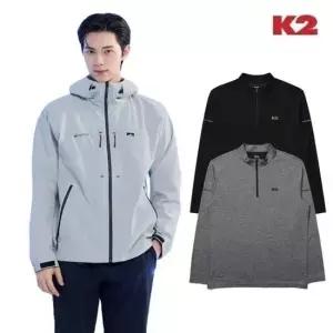 케이투 K2 KMM24211 남성 홀리텍HOLITEC 긴팔 집업 티셔츠 475096