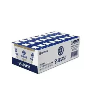 연세우유 국산 멸균우유 200ml x 24팩 (1박스)