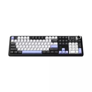 AULA F108Pro 유무선 아우라 독거미 LCD 기계식키보드 국내정품 오로라 블랙, 저소음 바다축