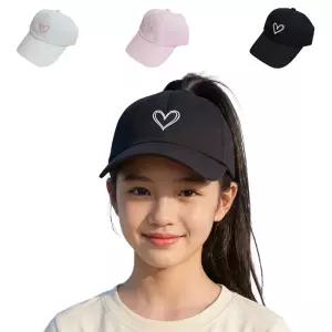 키즈트리 아동 모자 여아 캡 어린이 야구 초등 학생 여자 아이 포니테일 여름 MZ-141