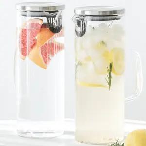 네오플램 내열유리 물병 1.6L 2P 유리물병 냉장고 보리차 물통 저그
