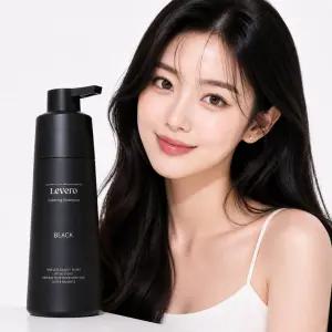 르베로 맥주효모 새치커버 염색샴푸 블랙, 300ml, 1개