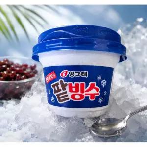 빙그레 팥빙수 달콤한 통팥 빙과 240ml 12개