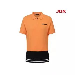 JDX 여성 옵티멈 루즈핏 반집업 셔츠형 풀오버X1SPV6331OR 1226198