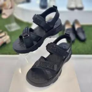 허시파피 세이브존07 여성 4CM 비즈  X스트랩 스포츠 샌들 3FR037